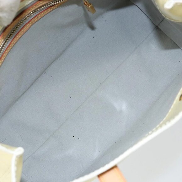 LOUIS VUITTON Monogram Vernis Reade PM Hand Bag Perle M91336 LV Auth 142816 - Picture 10 of 16